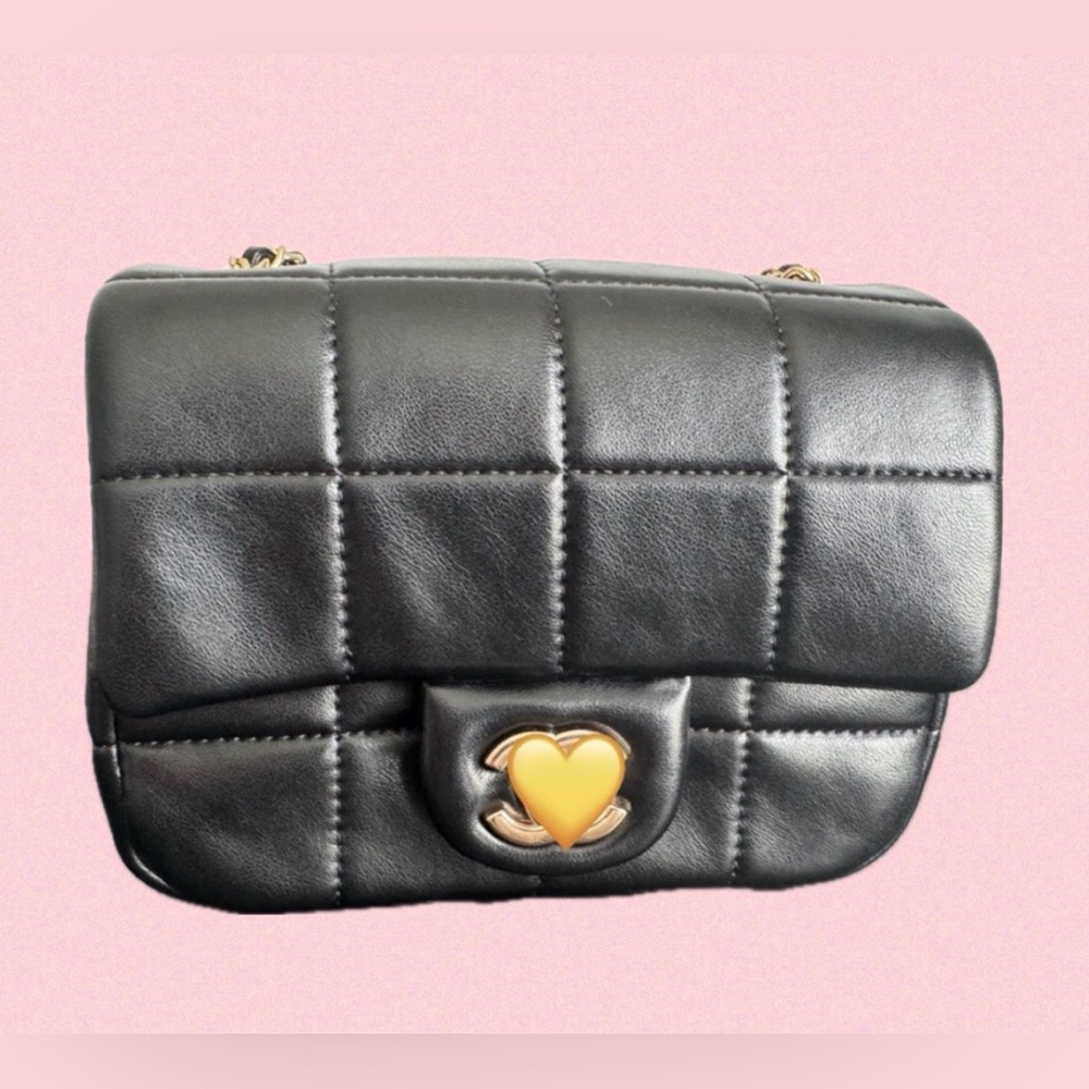 Black Quilted Shoulder Bag